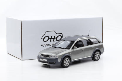 1:18 Ottomobile Audi A6 C5 Allroad quattro Avant atlasgrau 2000 mit Vitrine
