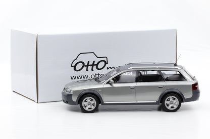 1:18 Ottomobile Audi A6 C5 Allroad quattro Avant atlasgrau 2000 mit Vitrine