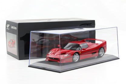 1:18 GT Spirit Ferrari F50 Twin Turbo V12 1995 Rosso Corsa Red mit Vitrine