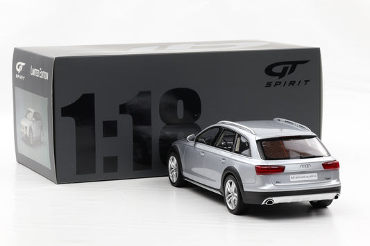 1:18 GT Spirit Audi A6 Allroad Quattro Avant C7 2012 Floret silber mit Vitrine