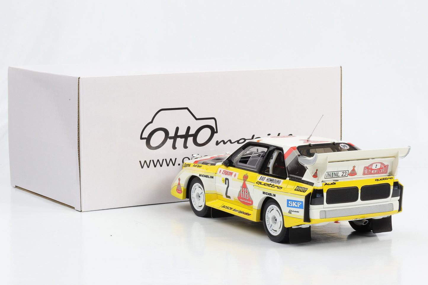 1:18 AUDI S1 E2 Quattro Rallye WM 1986 Gr.B Monte Carlo #2 Röhrl Ottomobile OT062B