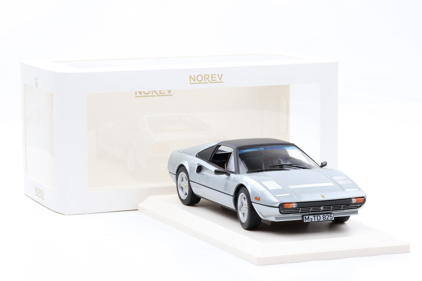1:18 Norev Ferrari 308 GTS Quattrovalvole silver metallic Spider Targadach 1982