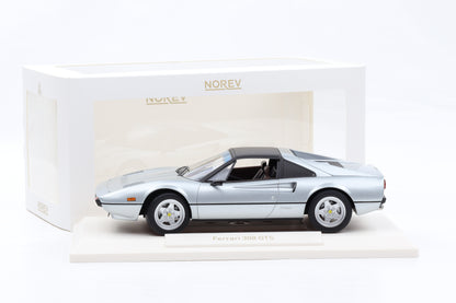 1:18 Norev Ferrari 308 GTS Quattrovalvole silver metallic Spider Targadach 1982