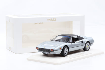 1:18 Norev Ferrari 308 GTS Quattrovalvole silver metallic Spider Targadach 1982