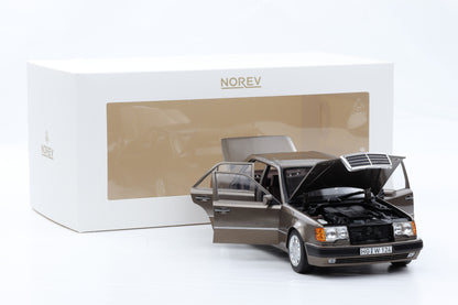 1:18 Norev Mercedes-Benz 500 E W124 5.0 V8 1990 impala metallic + Vitrine