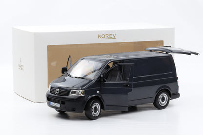 1:18 Norev Volkswagen Bus Transporter VW T5 Kasten 2003 grau 188616