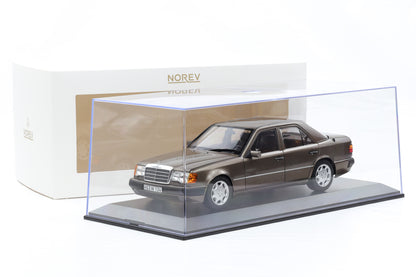 1:18 Norev Mercedes-Benz 500 E W124 5.0 V8 1990 impala metallic + Vitrine