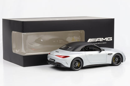 1:18 Mercedes-Benz AMG SL 63 4Matic+ Roadster Hightechsilber magno iScale Dealer