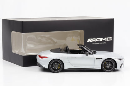 1:18 Mercedes-Benz AMG SL 63 4Matic+ Roadster Hightechsilber magno iScale Dealer