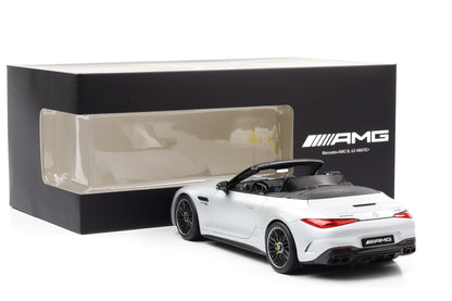 1:18 Mercedes-Benz AMG SL 63 4Matic+ Roadster Hightechsilber magno iScale Dealer
