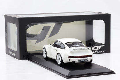 1:18 GT Spirit Porsche 911 964 Strosek Giga Coupe white 2024 mit Vitrine