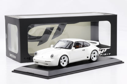 1:18 GT Spirit Porsche 911 964 Strosek Giga Coupe white 2024 mit Vitrine