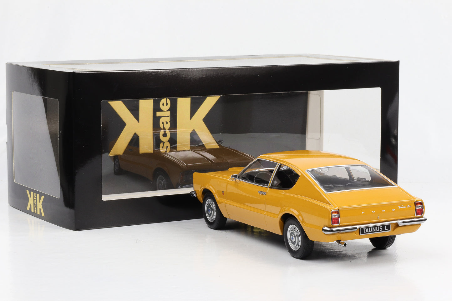 1:18 Ford Taunus L Coupe 1971 ocher 1:18 KK-Scale diecast KKDC181001