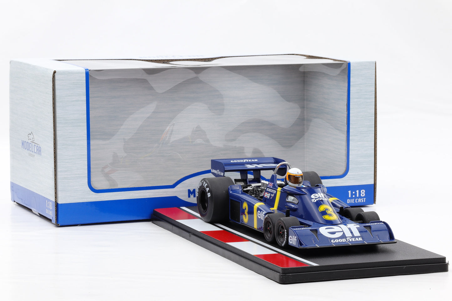 1:18 Tyrrell P34-2 #3 J. Scheckter Winner Sweden GP Formula F1 1976 MCG