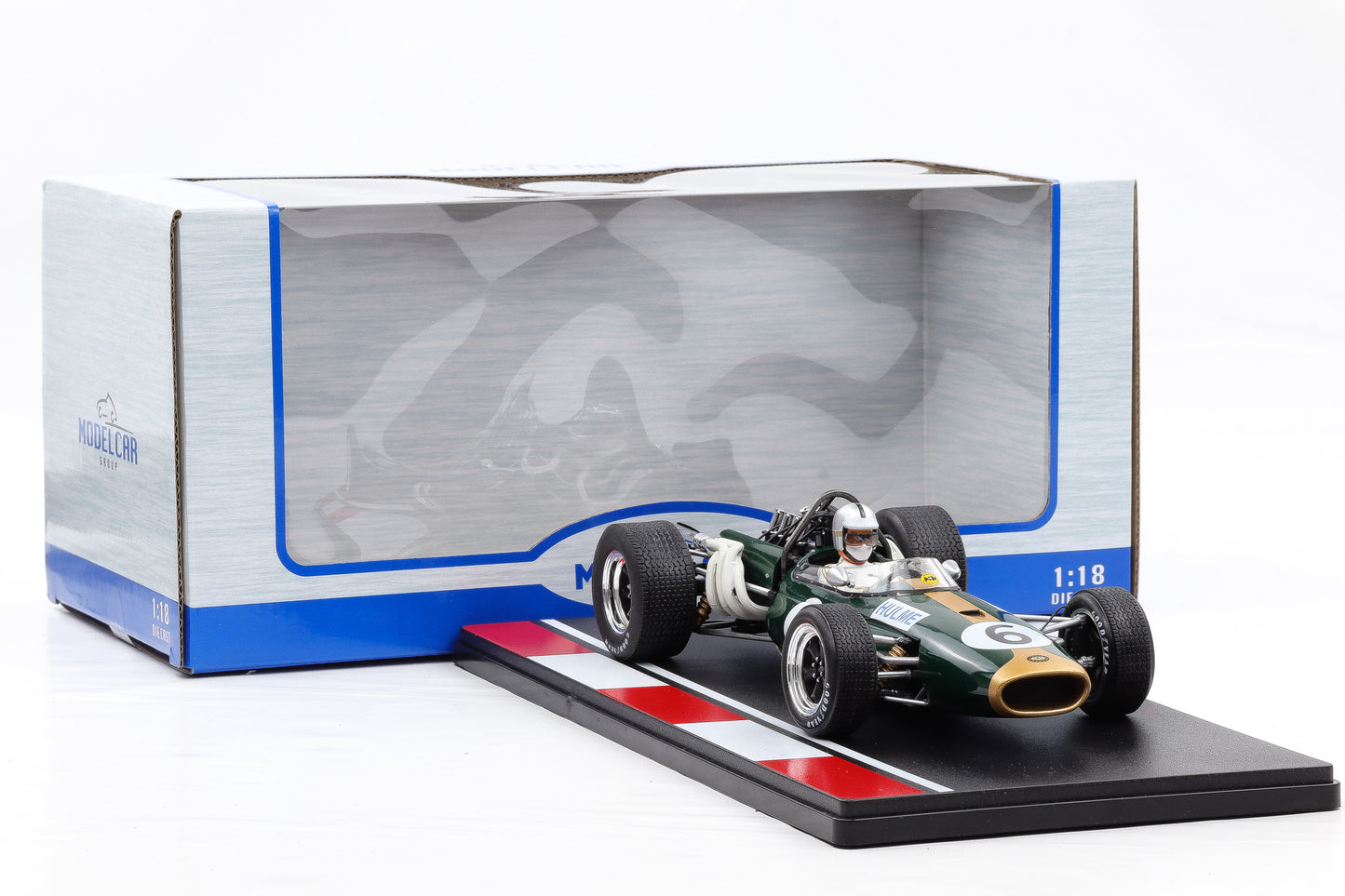 1:18 Brabham BT20 #6 F1 2nd Großbritannien GP Formel 1 1966 Denis Hulme MCG