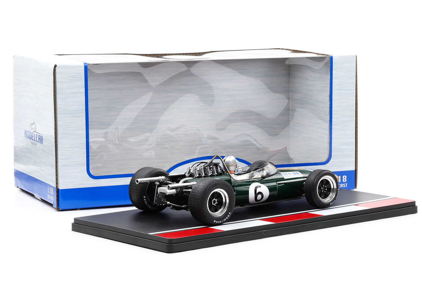 1:18 Brabham BT20 #6 F1 2nd Großbritannien GP Formel 1 1966 Denis Hulme MCG