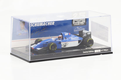 1:43 Minichamps Ligier Renault JS39B M. Schumacher Testing Estoril 12.12.1994 Formel 1