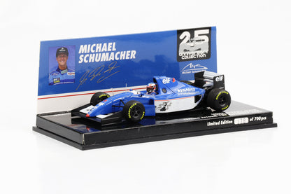 1:43 Minichamps Ligier Renault JS39B M. Schumacher Testing Estoril 12.12.1994 Formel 1