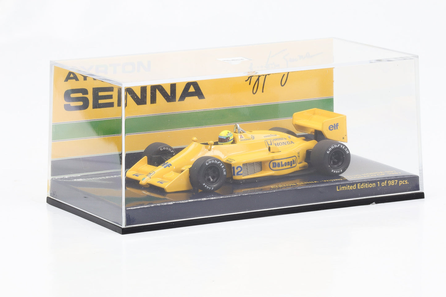 1:43 Minichamps Lotus Honda 99T Ayrton Senna #12 Winner Monaco GP 1987 Formel 1