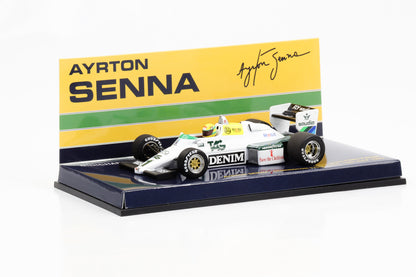 1:43 Minichamps Williams Ford FW08C A. Senna #1 Donington Park Test 19.07.1983 Formel 1