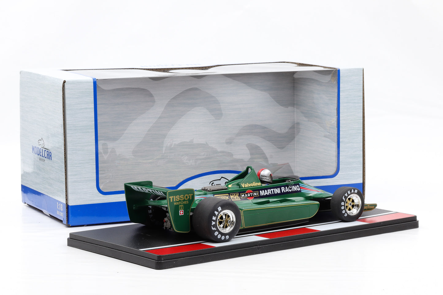 1:18 Lotus Ford 79 #1 Martini GP Argentinien Andretti 1979 MCG mit Figur