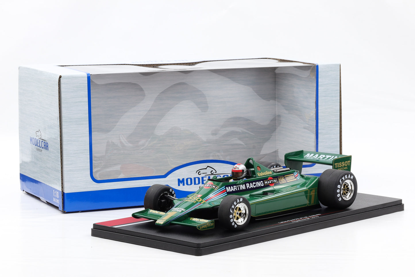 1:18 Lotus Ford 79 #1 Martini GP Argentinien Andretti 1979 MCG mit Figur