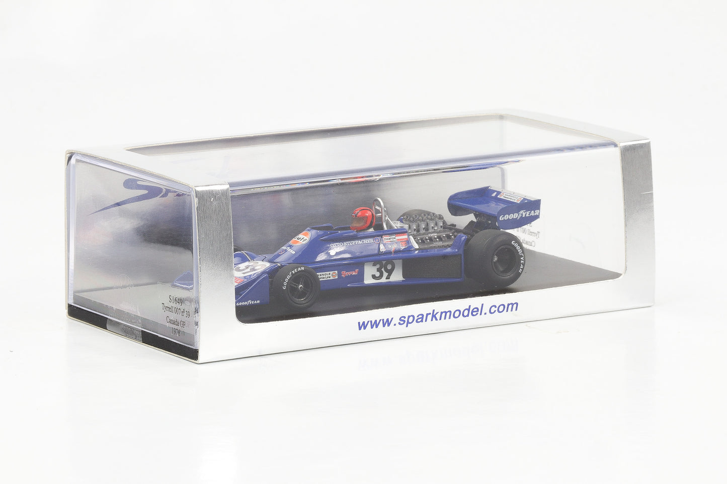 1:43 Spark Tyrrell 007 Otto Stuppacher #39 Canada GP 1976 Formel 1