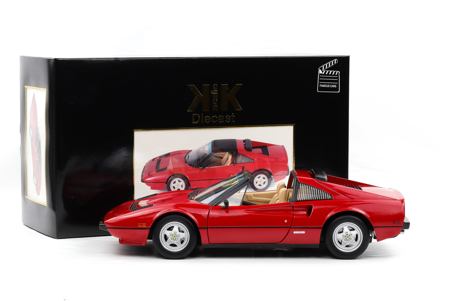 1:12 KK-Scale Ferrari 308 GTS QV 1982 rot TV Movie Magnum mit Figur