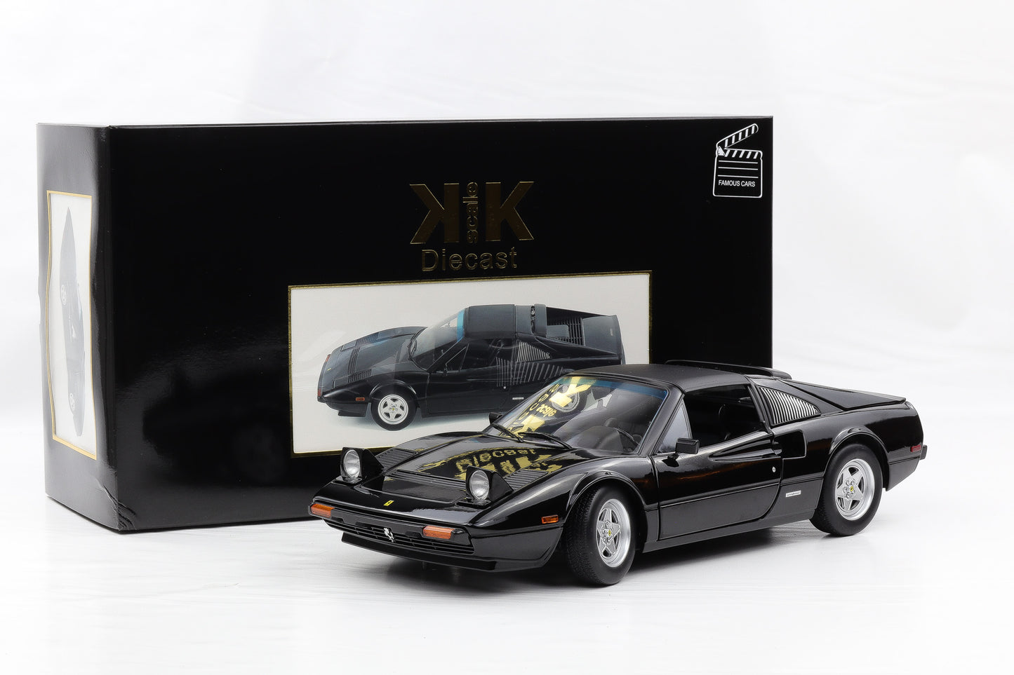 1:12 KK-Scale Ferrari 308 GTS QV US 1982 schwarz Movie "Against all Odds"