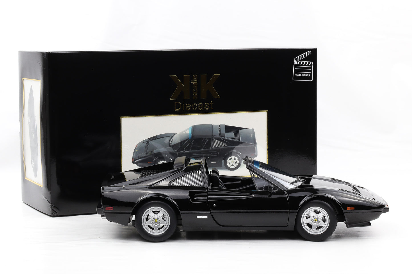 1:12 KK-Scale Ferrari 308 GTS QV US 1982 schwarz Movie "Against all Odds"