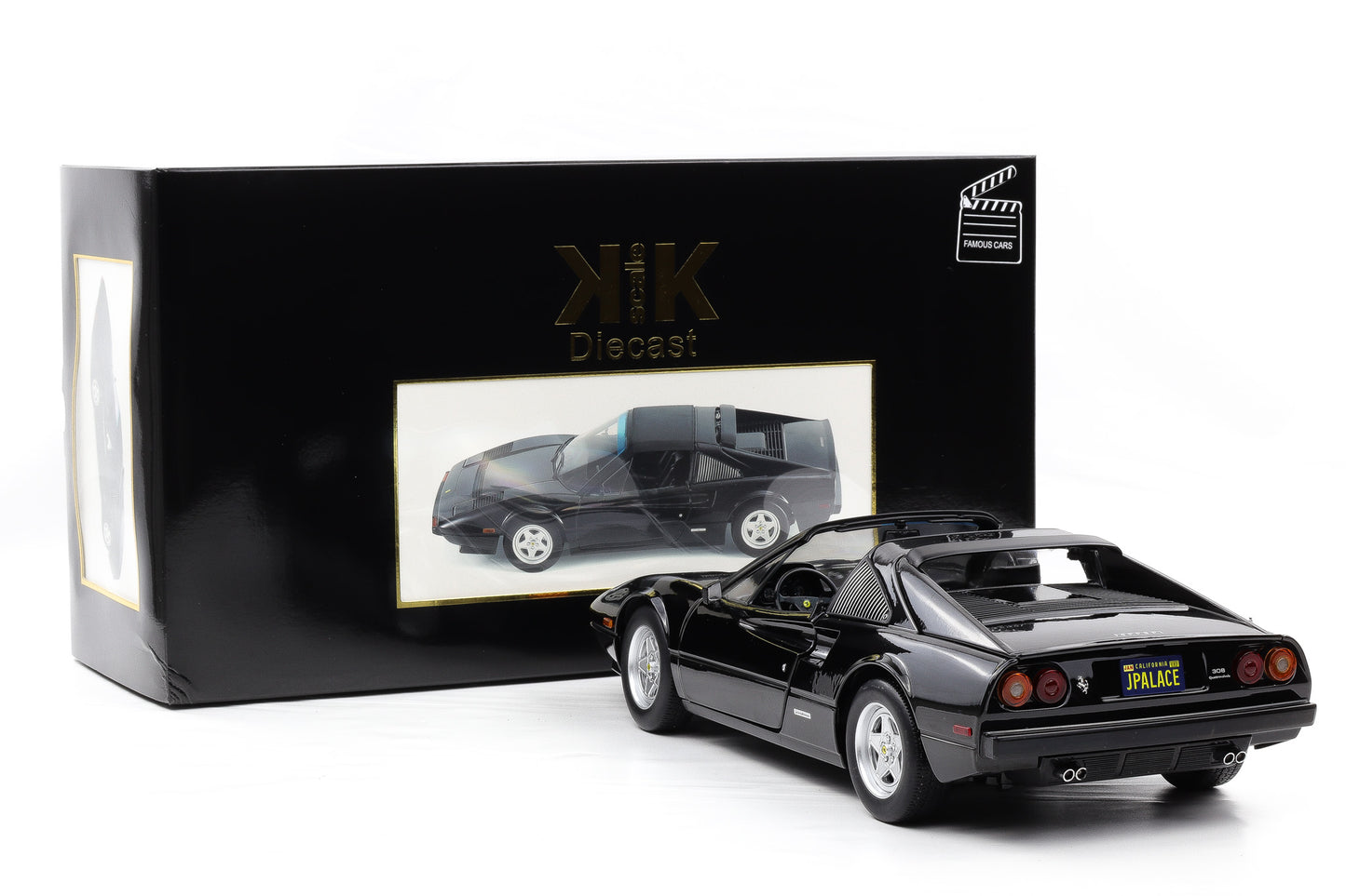 1:12 KK-Scale Ferrari 308 GTS QV US 1982 schwarz Movie "Against all Odds"