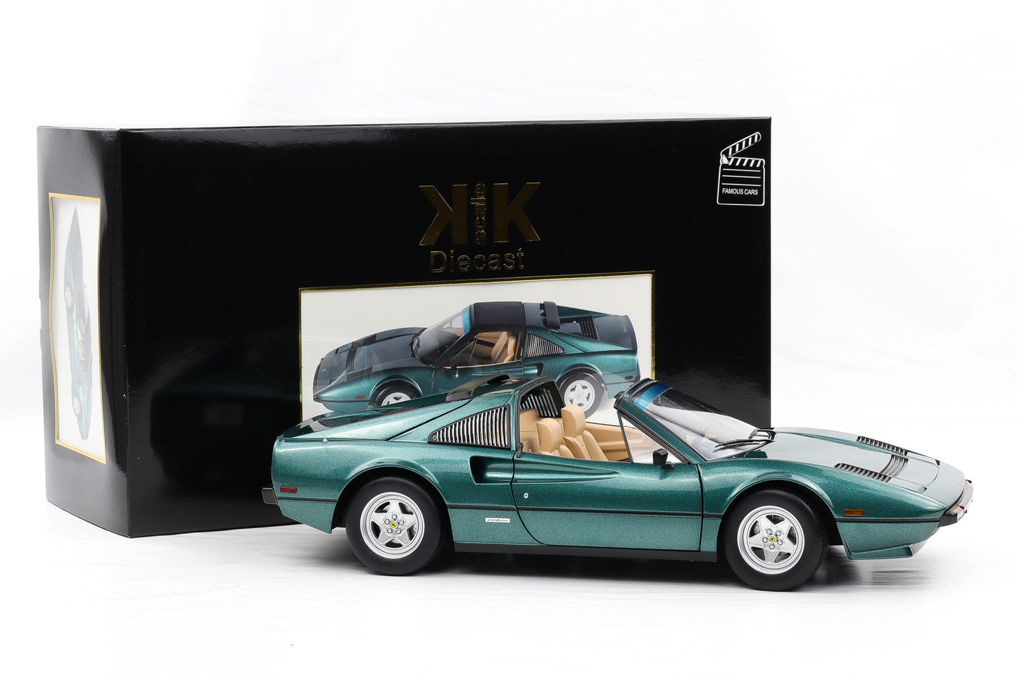 1:12 KK-Scale Ferrari 308 GTS QV US 1982 TV-Serie Magnum grün metallic Movie