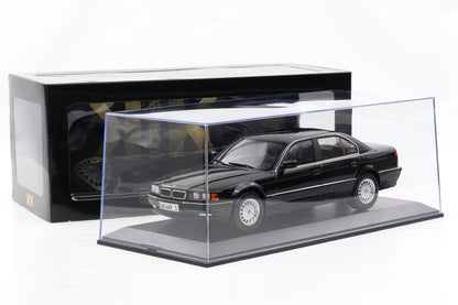 1:18 kk Scale BMW 740i E38 Serie 1 1994 schwarz metallic Diecast + Vitrine