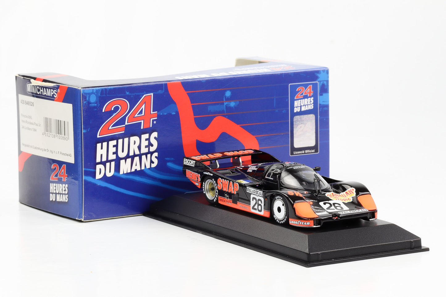 1:43 Minichamps Porsche 956L 24h Le Mans 1984 Henn Rondeau Paul Jr.