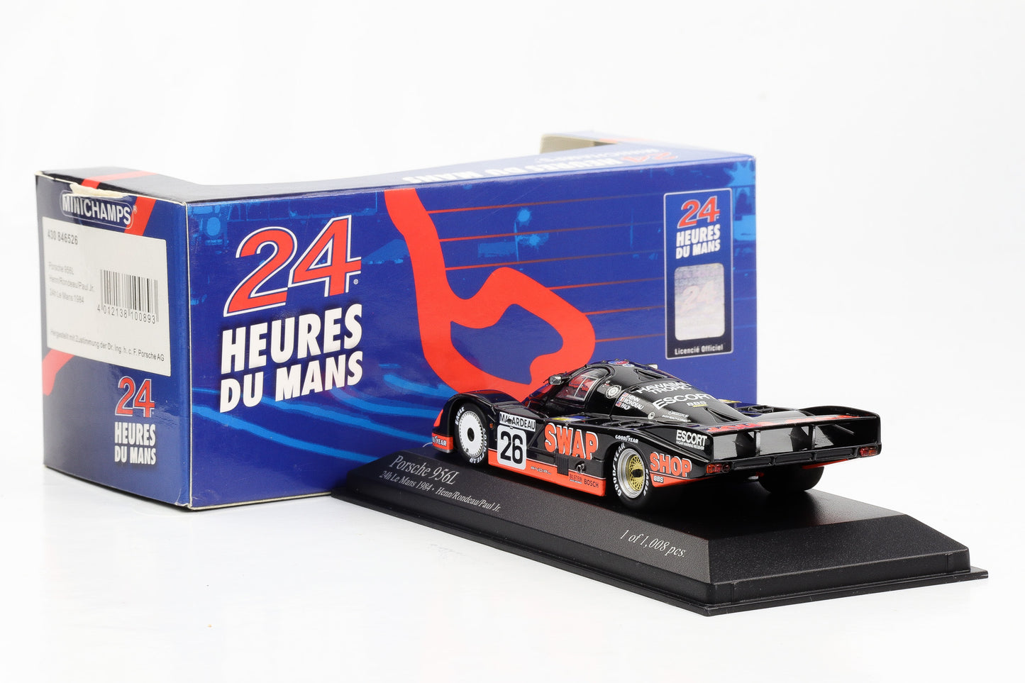 1:43 Minichamps Porsche 956L 24h Le Mans 1984 Henn Rondeau Paul Jr.