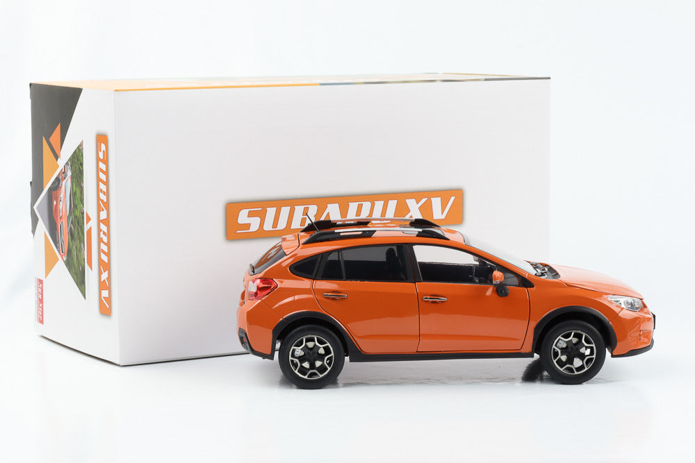 1:18 Subaru XV SUV full opening orange pearl SunStar 5571 diecast dealer box