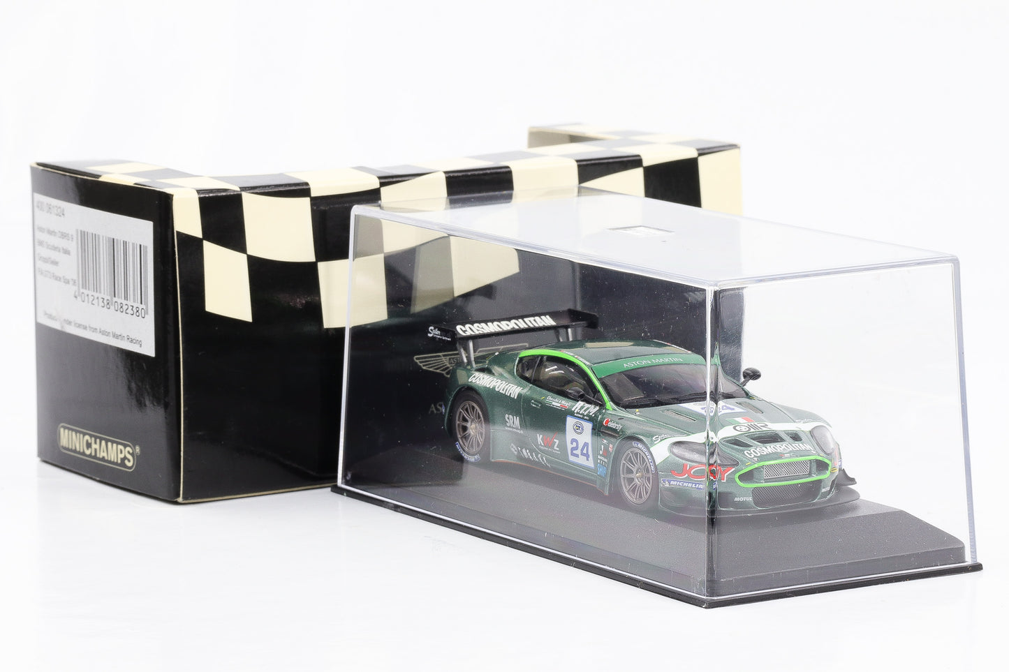 1:43 Minichamps Aston Martin DBRS9 FIA GT3 Race Spa-Francochamps 2006 Groppi Seiler