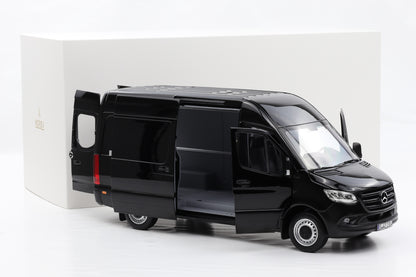 1:18 Norev Mercedes Benz Sprinter Bus Transporter 2018 schwarz 183041