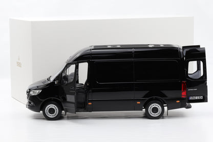 1:18 Norev Mercedes Benz Sprinter Bus Transporter 2018 schwarz 183041