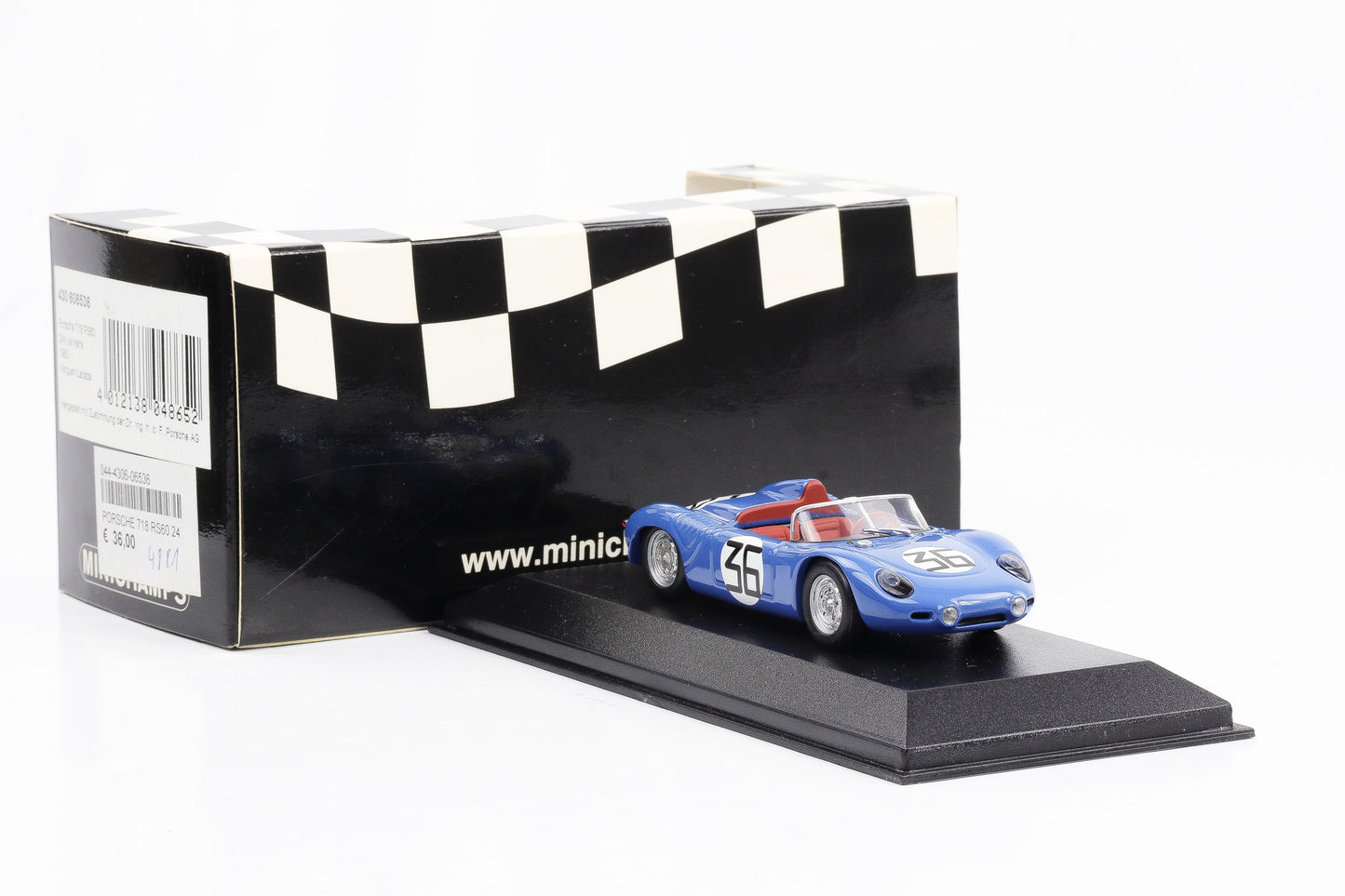 1:43 Minichamps Porsche 718 RS60 24h Le Mans 1960 Kerguen Lacaze #36