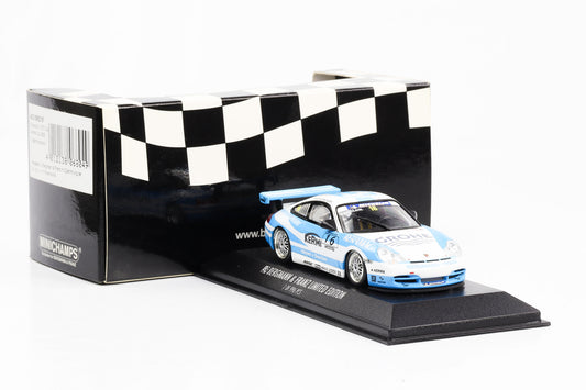 1:43 Minichamps Porsche 911 GT3 Carrera Cup 2005 Hockenheim 23.10.2005 M. Barthlomeyczik #16