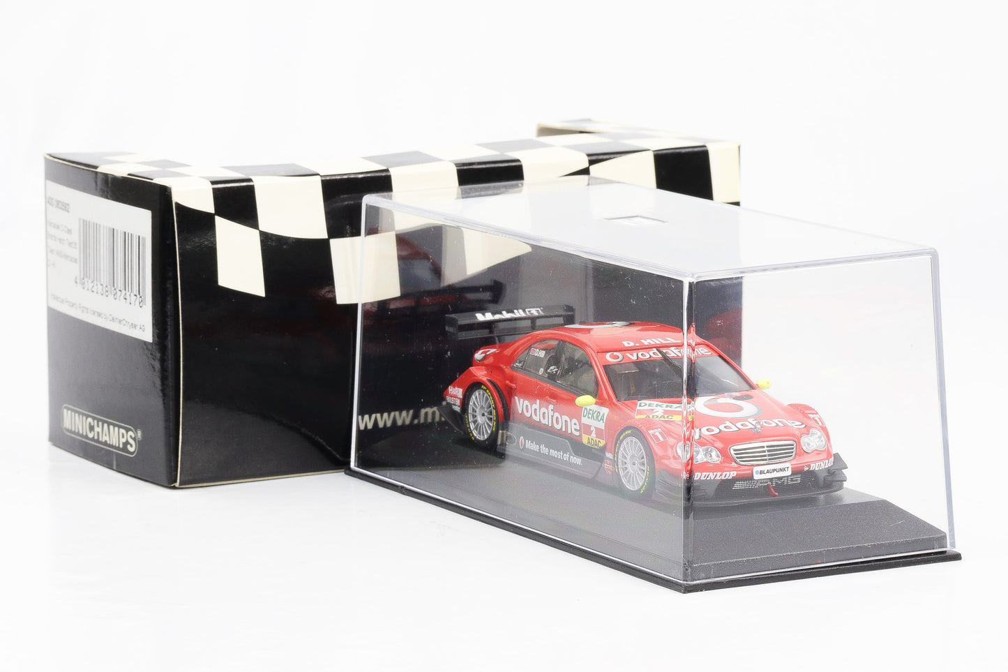 1:43 Minichamps Mercedes-Benz C-Klasse DTM Brands Hatch Test 2006 Team AMG-Mercedes D. Hill #2