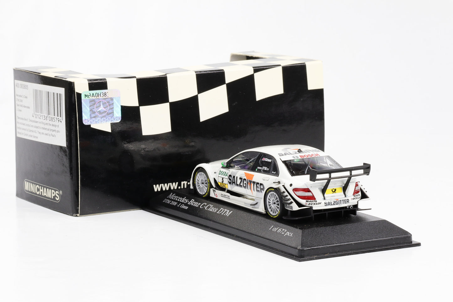 1:43 Minichamps Mercedes-Benz C-Klasse DTM 2008 Team AMG-Mercedes J. Green #5