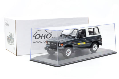 1:18 OTTOmobile Toyota Land Cruiser LJ 73 1987 grau OT437 + Vitrine
