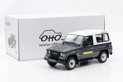 1:18 OTTOmobile Toyota Land Cruiser LJ 73 1987 grau OT437 + Vitrine