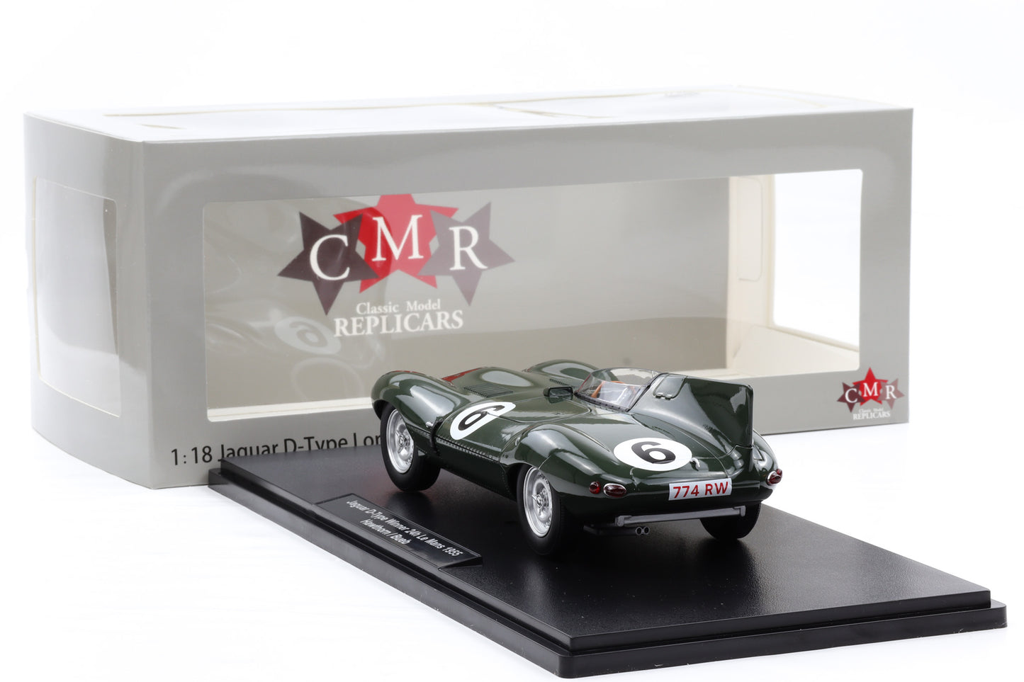 1:18 CMR Jaguar D-Type #6 Sieger 24h LeMans 1955 Hawthorn Bueb + Vitrine