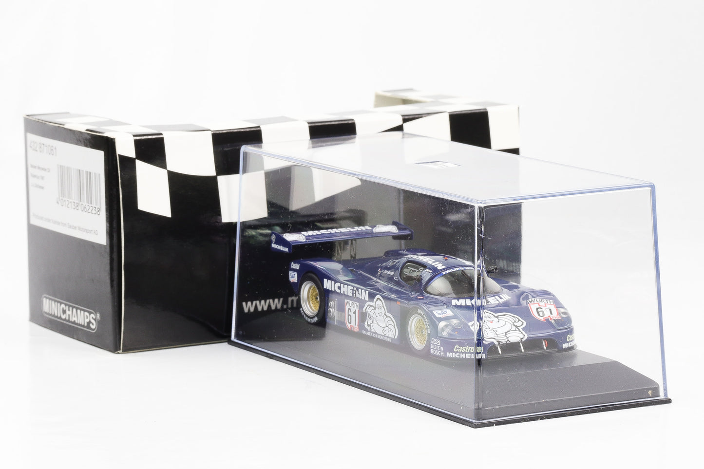 1:43 Minichamps Sauber-Mercedes C9 Supercup 1987 J.L. Schlesser #61