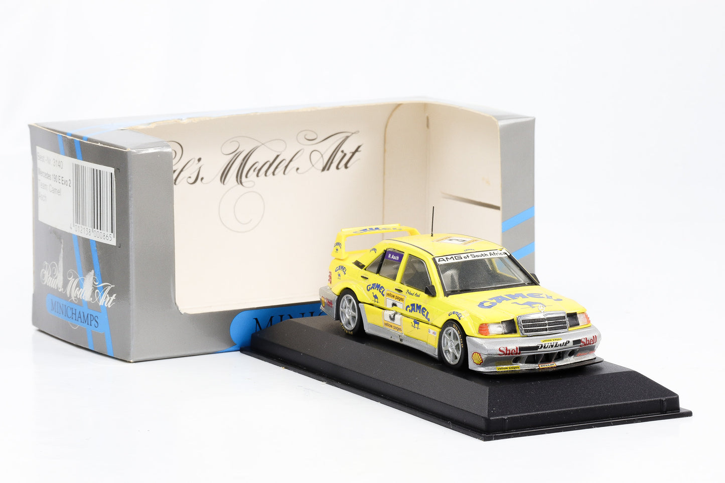 1:43 Minichamps Mercedes-Benz 190 E EVO 2 Team Camel R. Asch #3