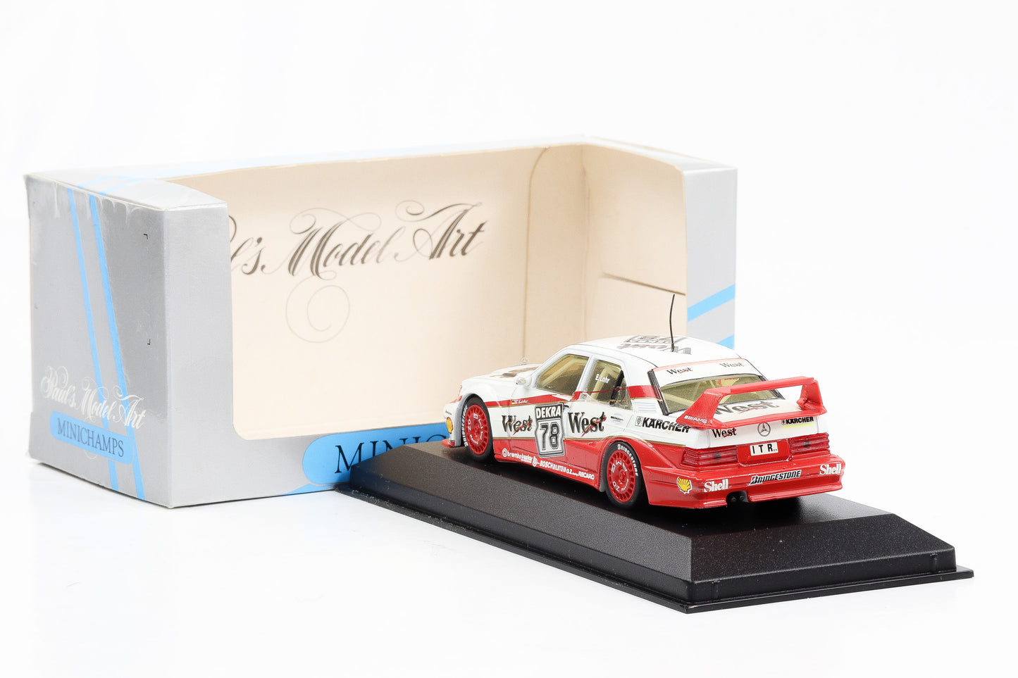 1:43 Minichamps Mercedes-Benz 190E 2,5-16 Evolution 2 West E. Lohr #78