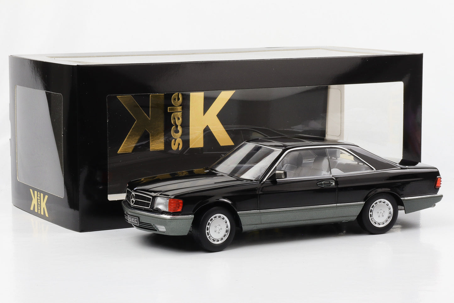 1:18 KK-Scale Mercedes-Benz 500 SEC C126 1987 black diecast